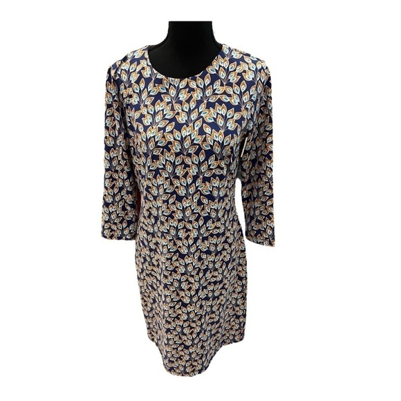 J McLaughlin Sophia 3/4 Sleeve Shift Dress Medium - Picture 1 of 11